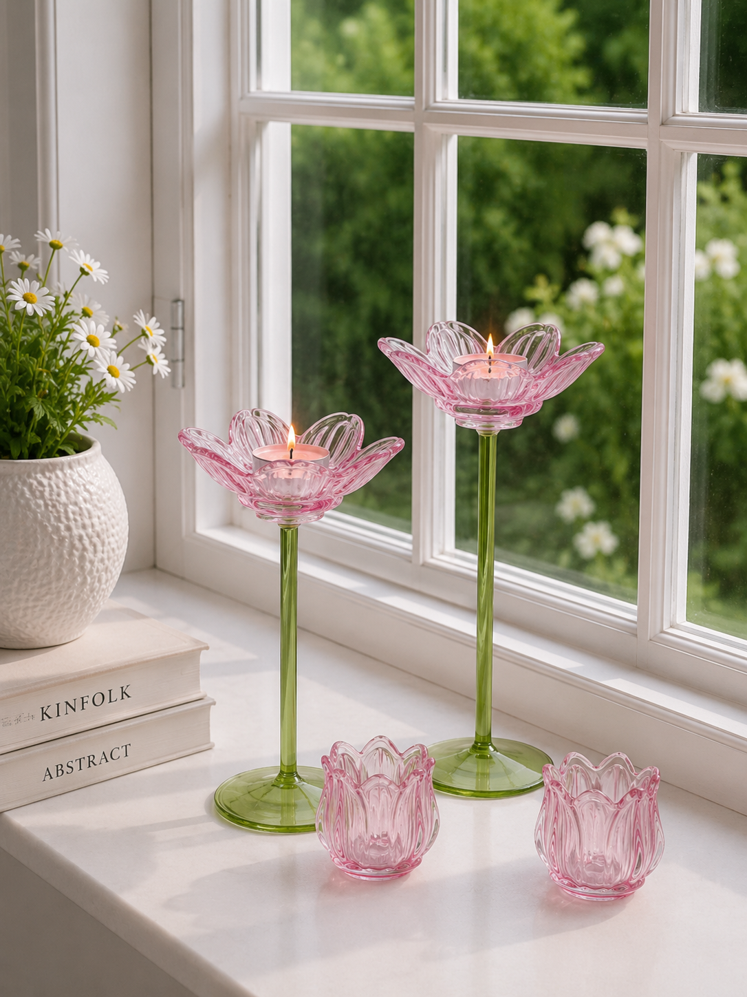 Lysestake blomst - Rosa