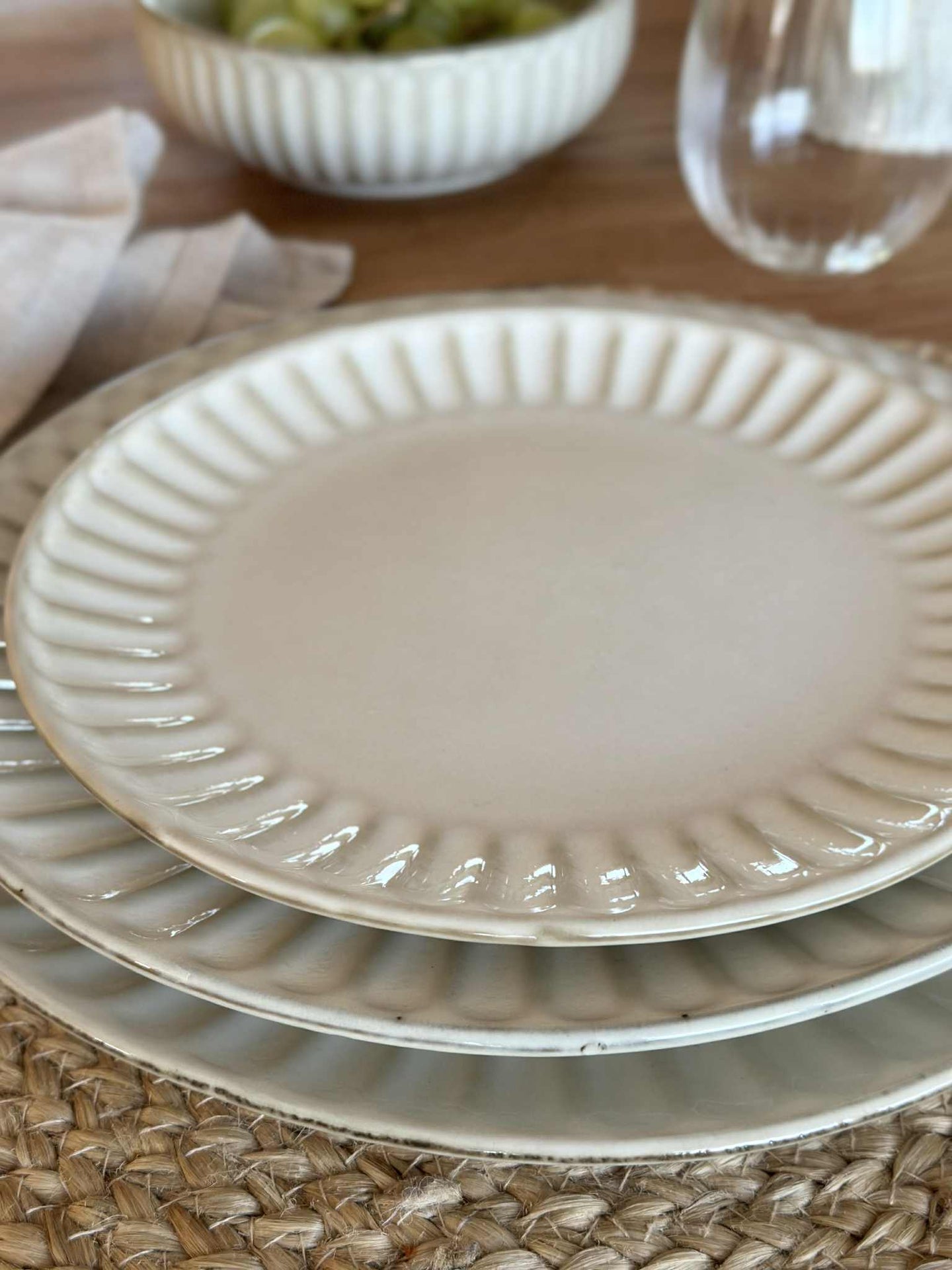 Tallerken VIGA Sand - Flere størrelser