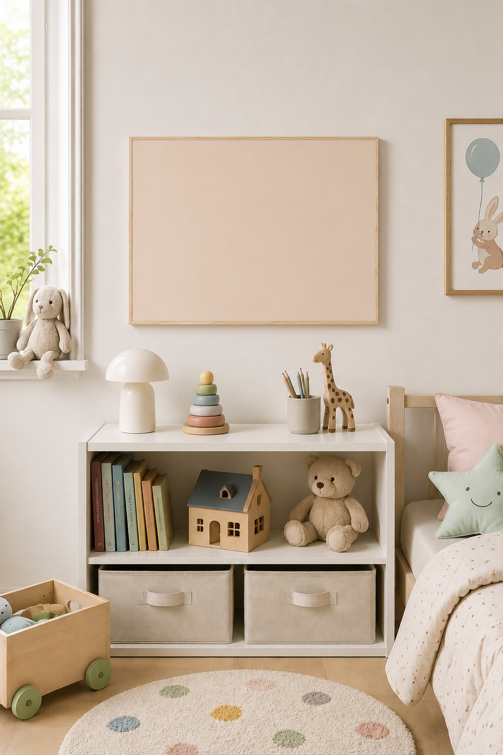 Magnetisk whiteboard - Beige