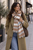 Skjerf Sasha - Cognac Stripete
