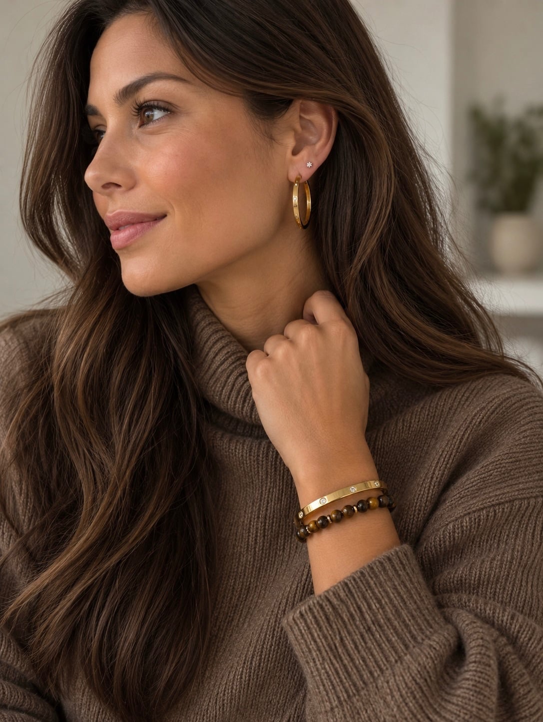 Øreringer Mindy 18k gullbelagt