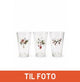 Julefred, Drikkeglas, 310ml H12,60xDia7,90cm, Glas, 3/boks