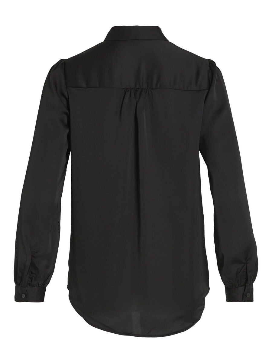 Satinskjorte Luna Black