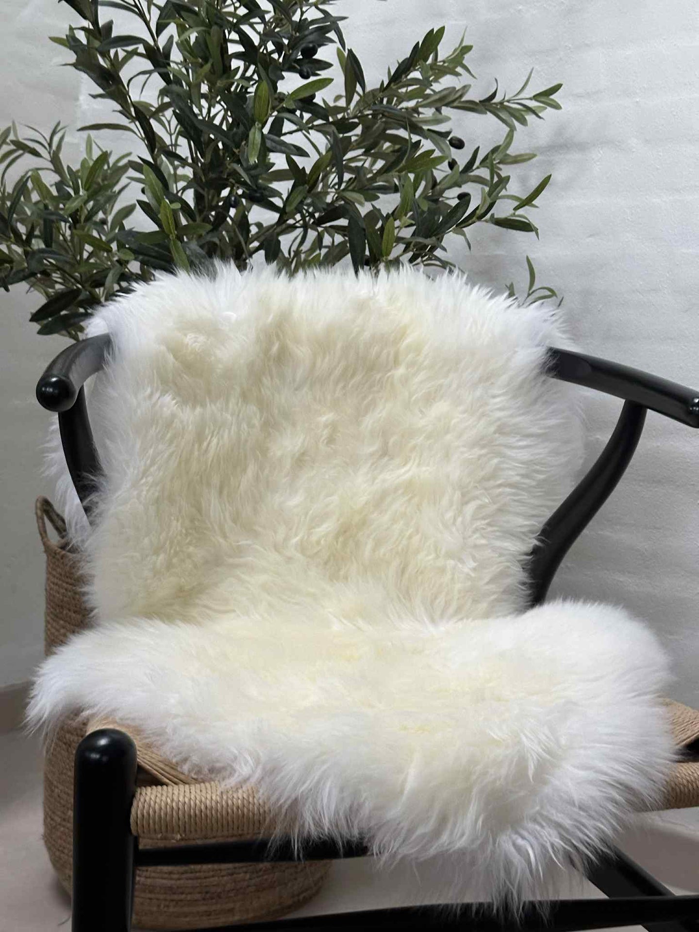 Lammeskinn 85x55 – Hvit