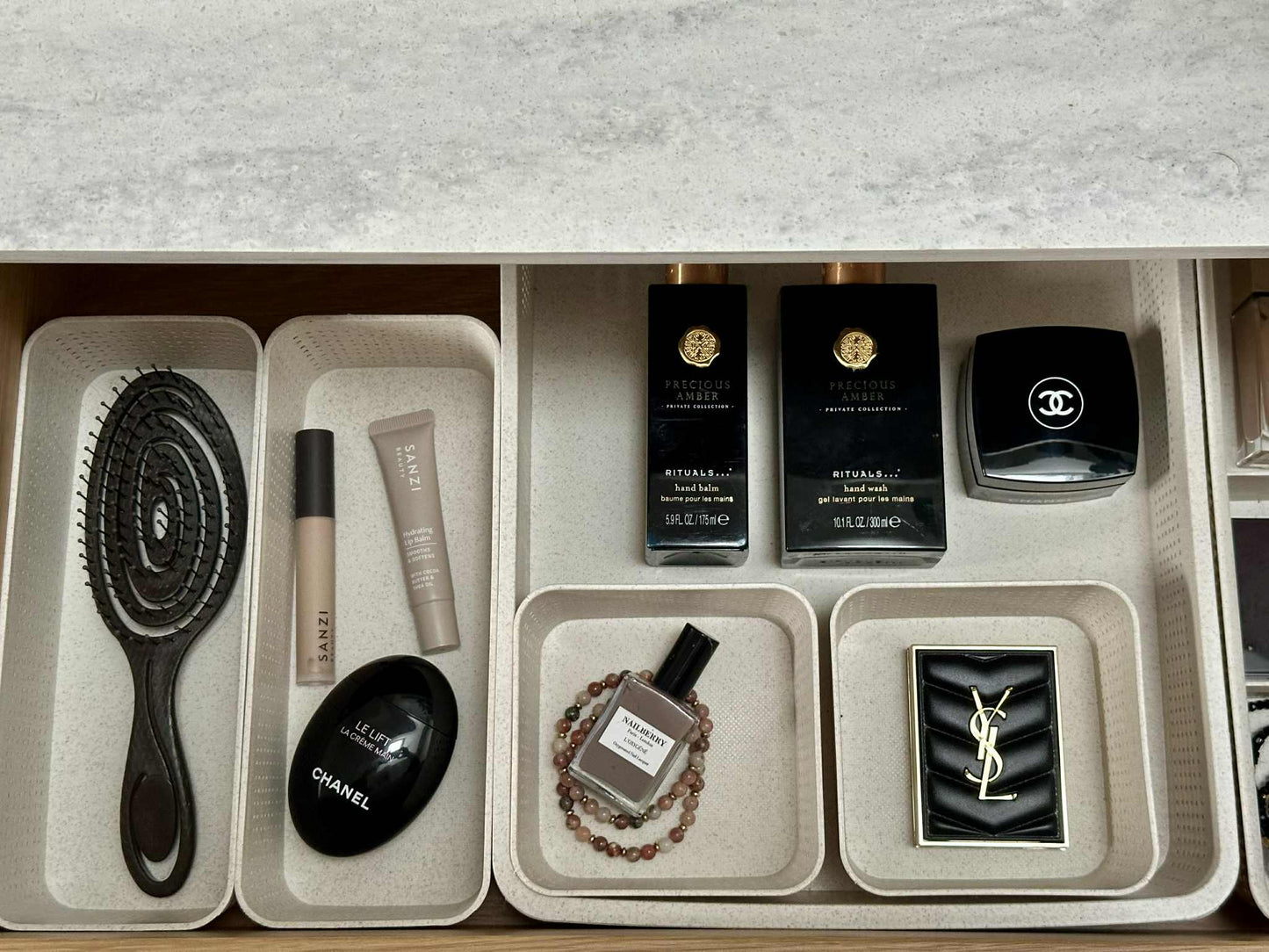 Makeup organiser Freja - Sett med 5 deler