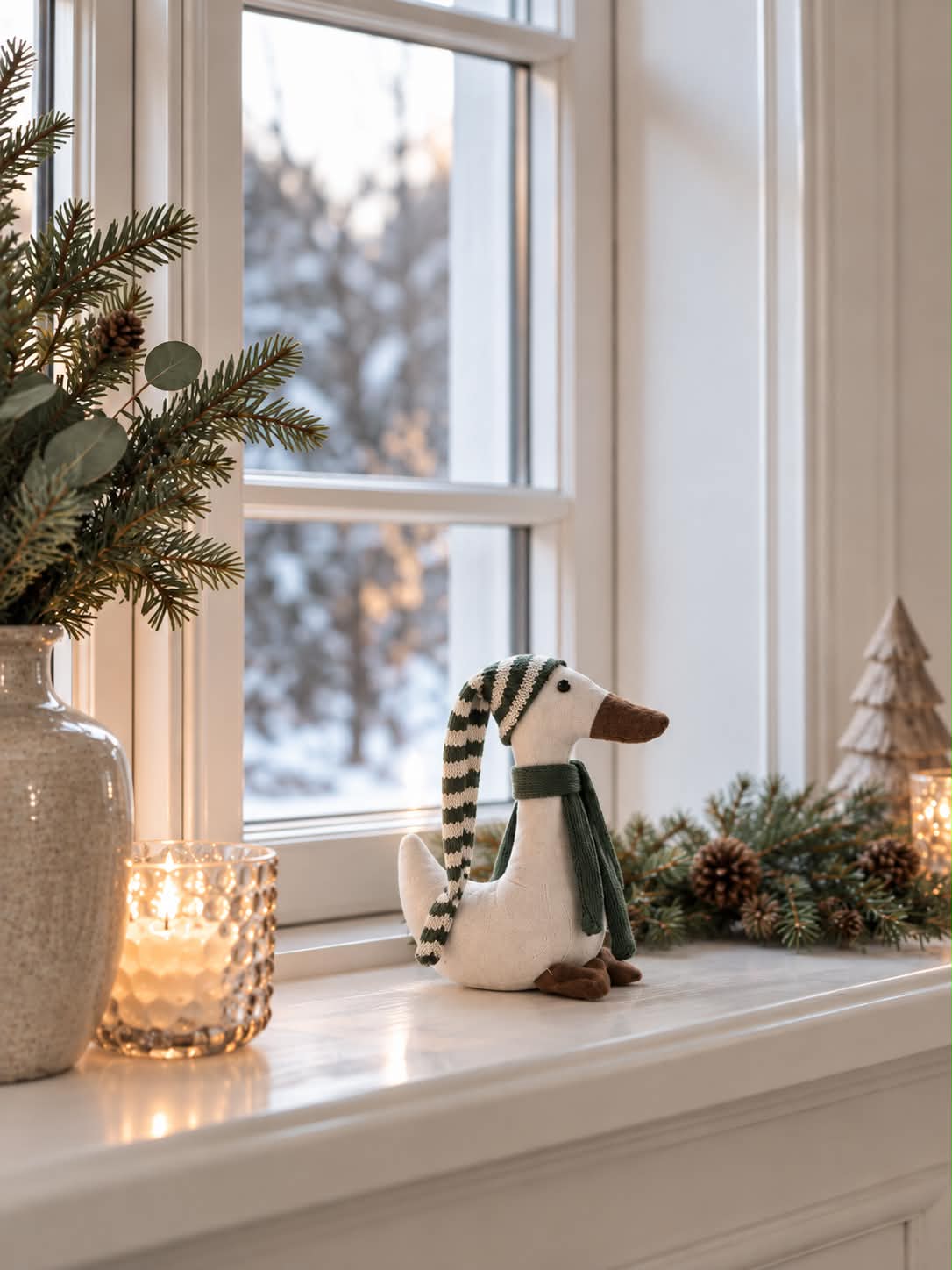 Juleand med grønn lue - Mini