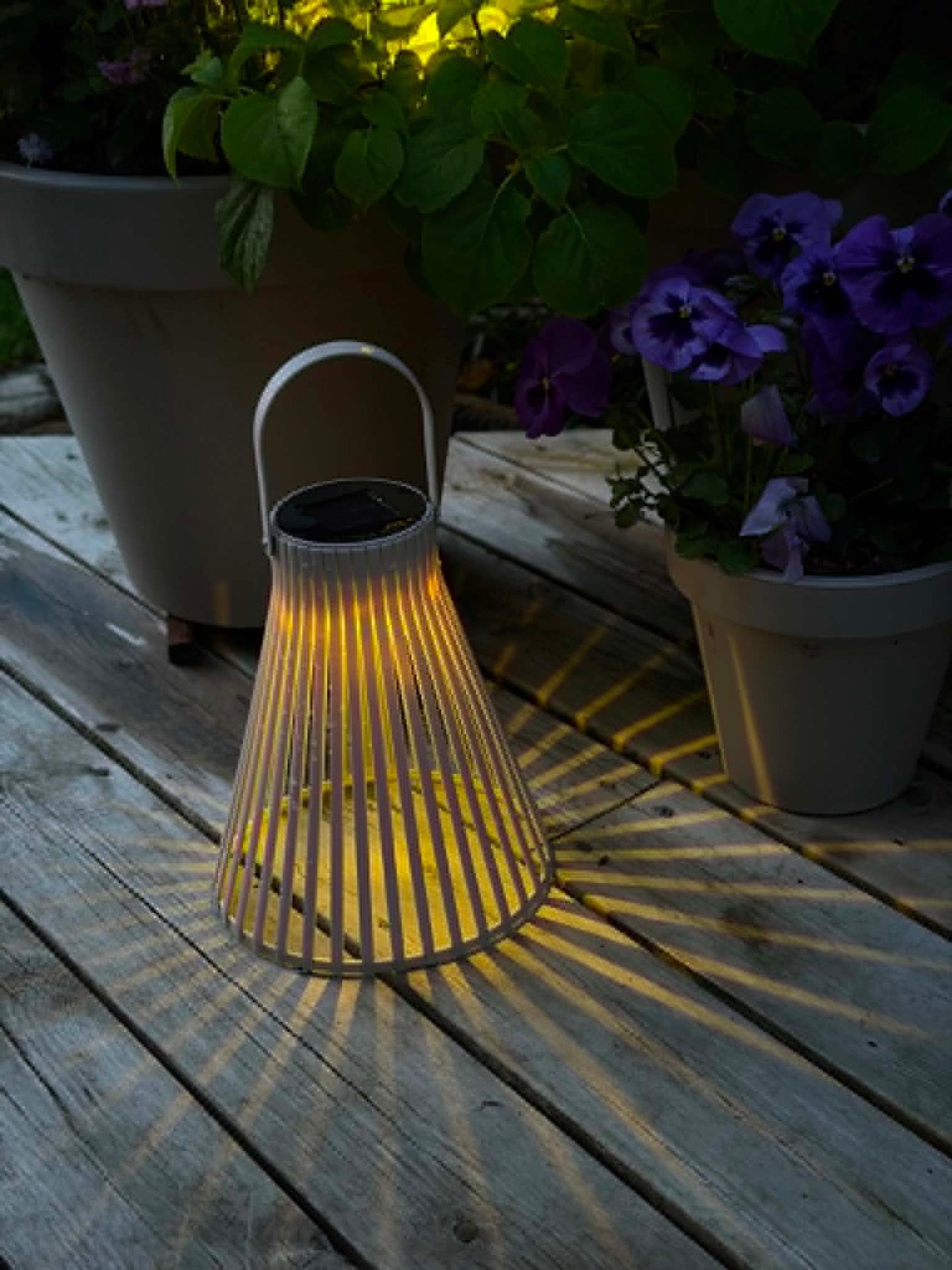 Lanterne Emily solar 24 cm - Flere farger