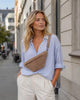 Vakker semsket bumbag - Taupe