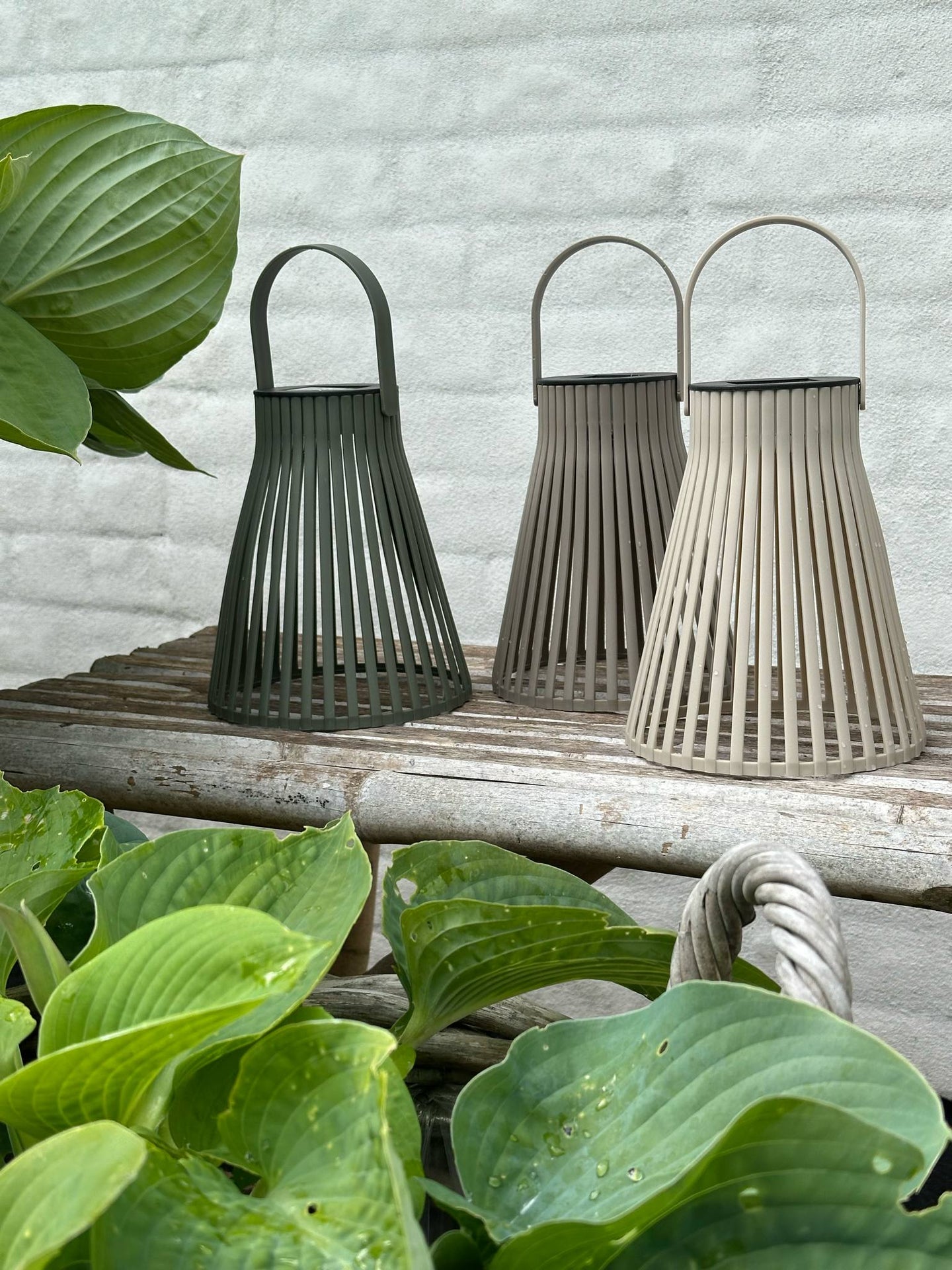 Lanterne med solceller 18cm - Flere fargevalg