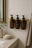 Oppheng til 3 flasker - Messinglook