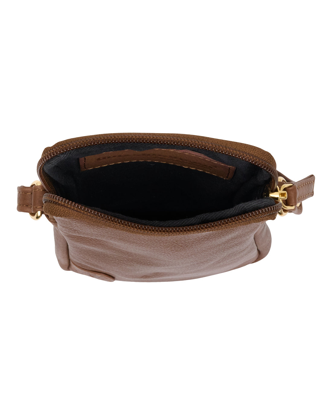 Mobilveske Misse - Coffee / gold