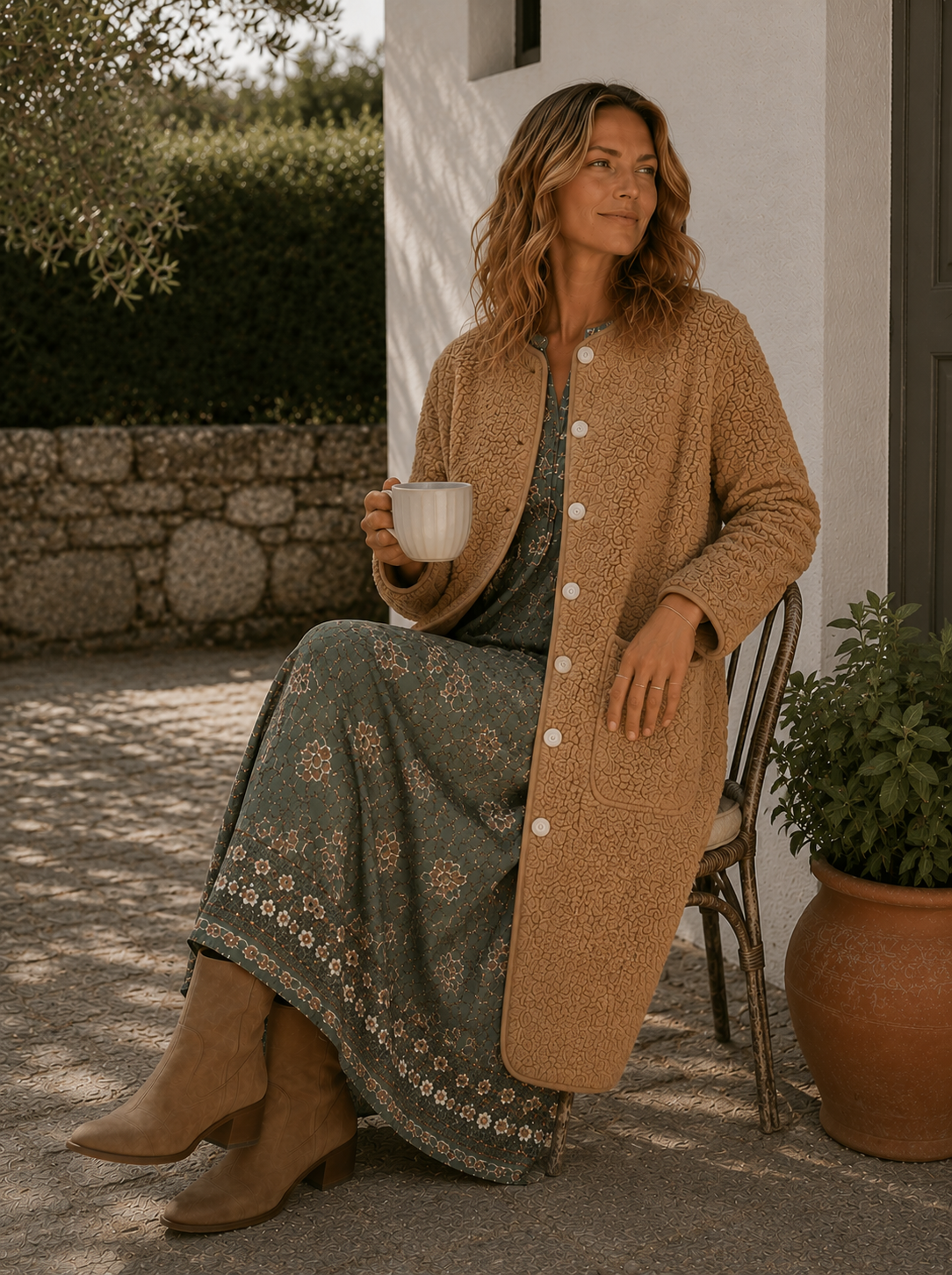 Jakke Stephanie Camel