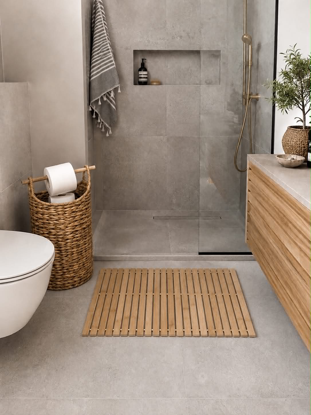 Badematte Bambus - 40x60