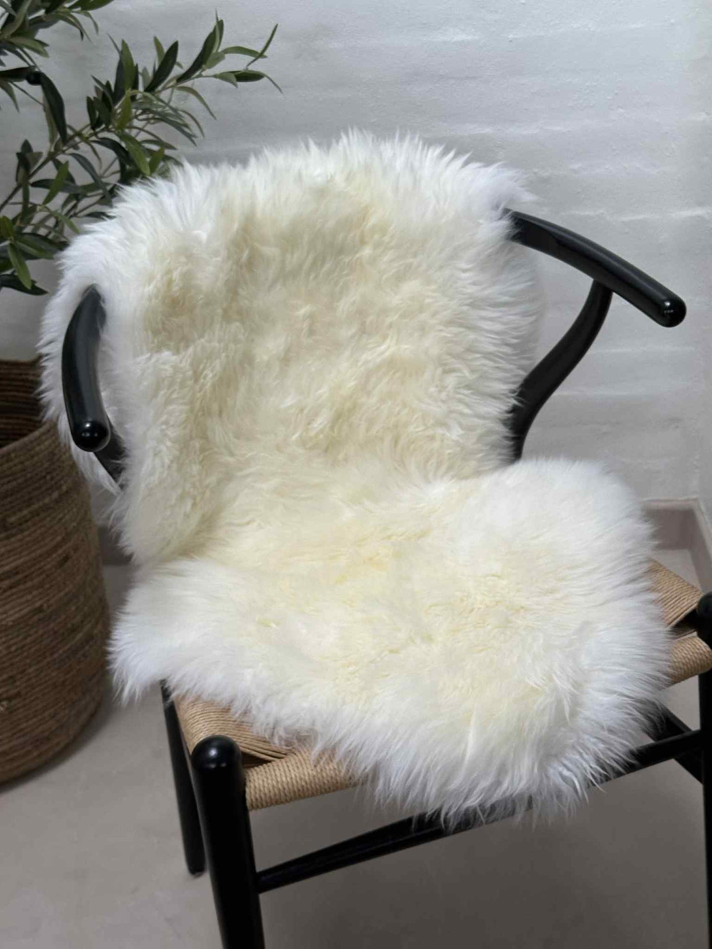 Lammeskinn 85x55 – Hvit