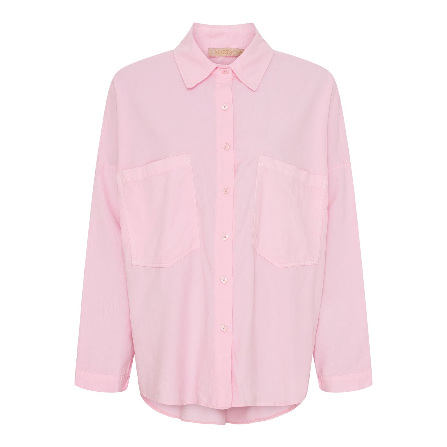 Skjorte babyfløyel - Rosa