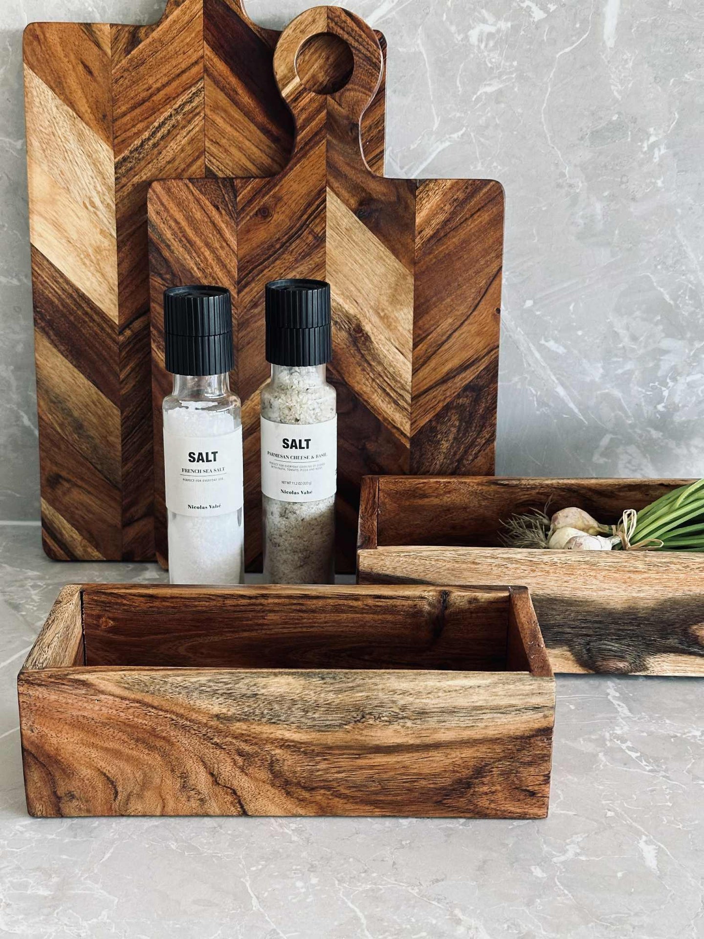 Oppbevaringskasser - Sett med 2 stk.