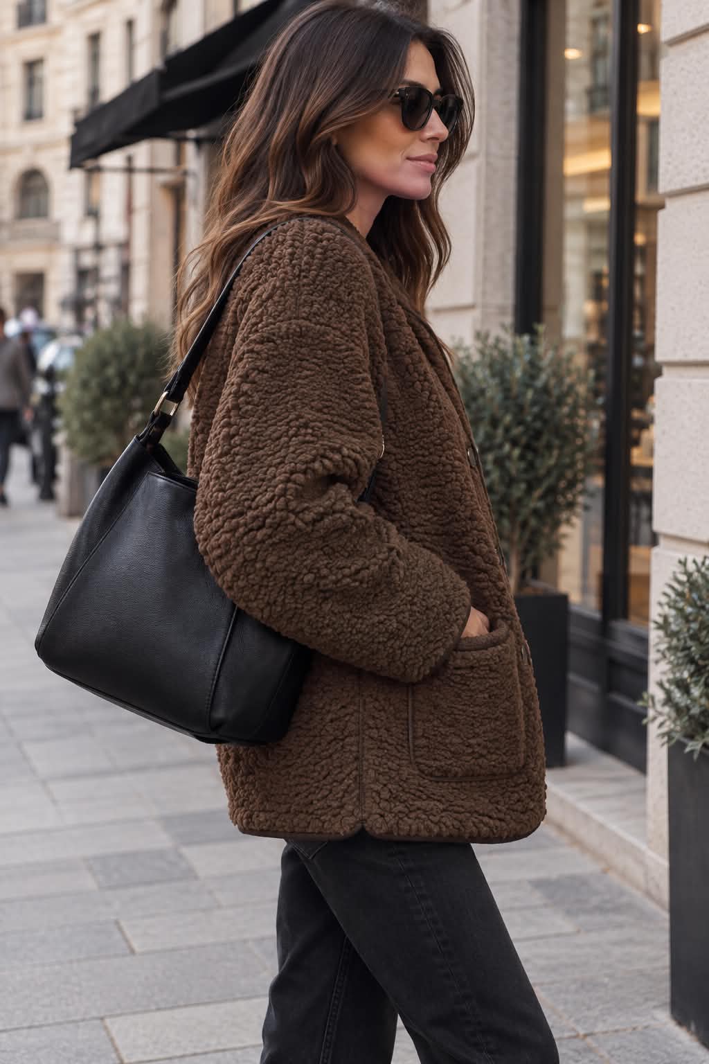 Jakke Lucile Brown teddy