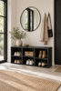 Benk Nordic black – sort skobenk