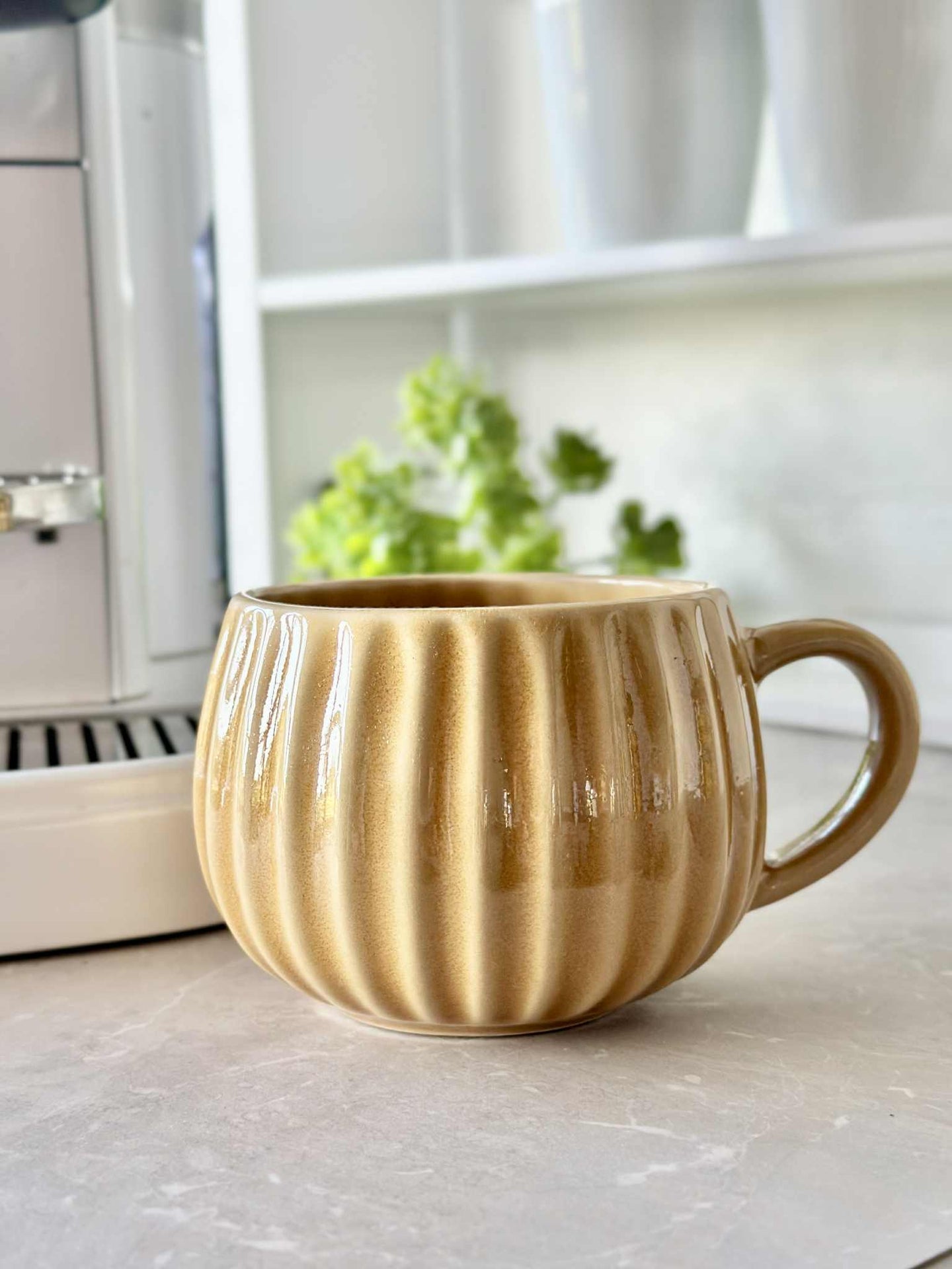 Krus VIGA Stripe - Sennep