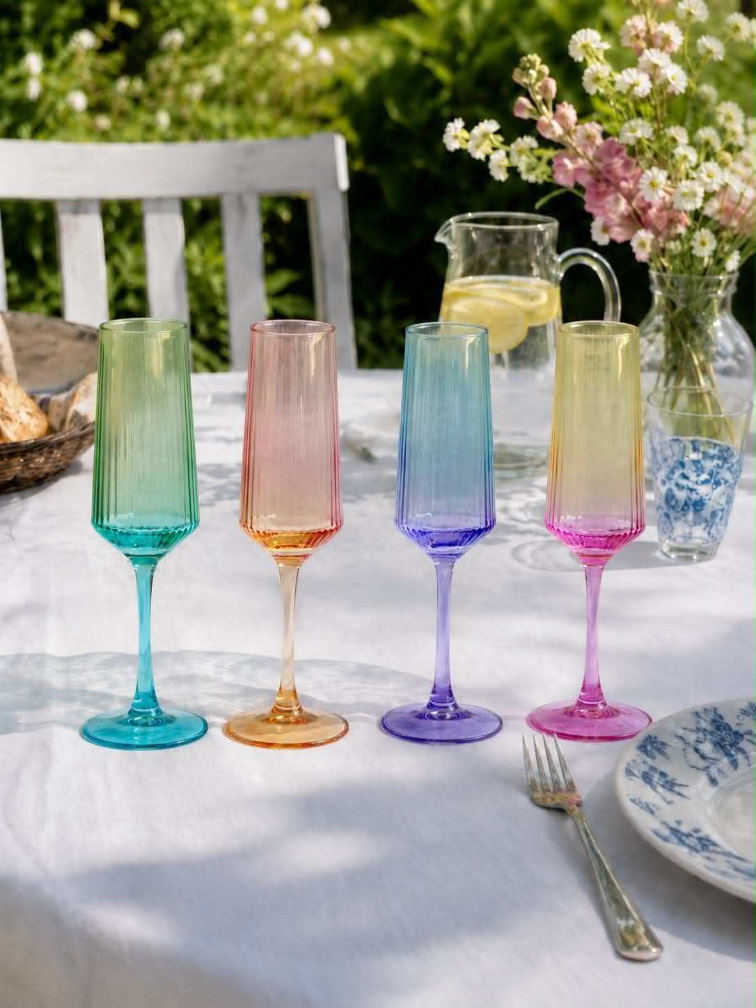 Champagneglass Aurora - Color MIX