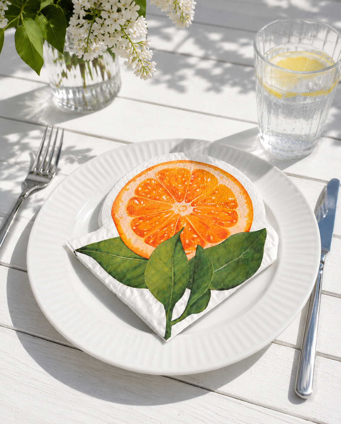 Servietter Oransje - 12 stk