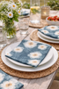 Servietter blue flower - 20 stk