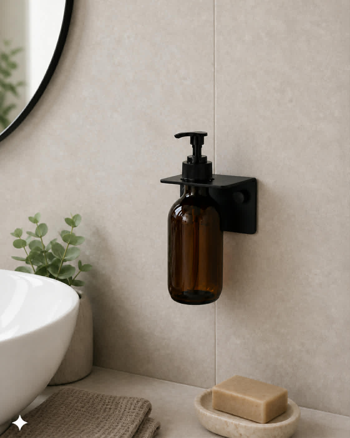 Oppheng til dispenser - Black