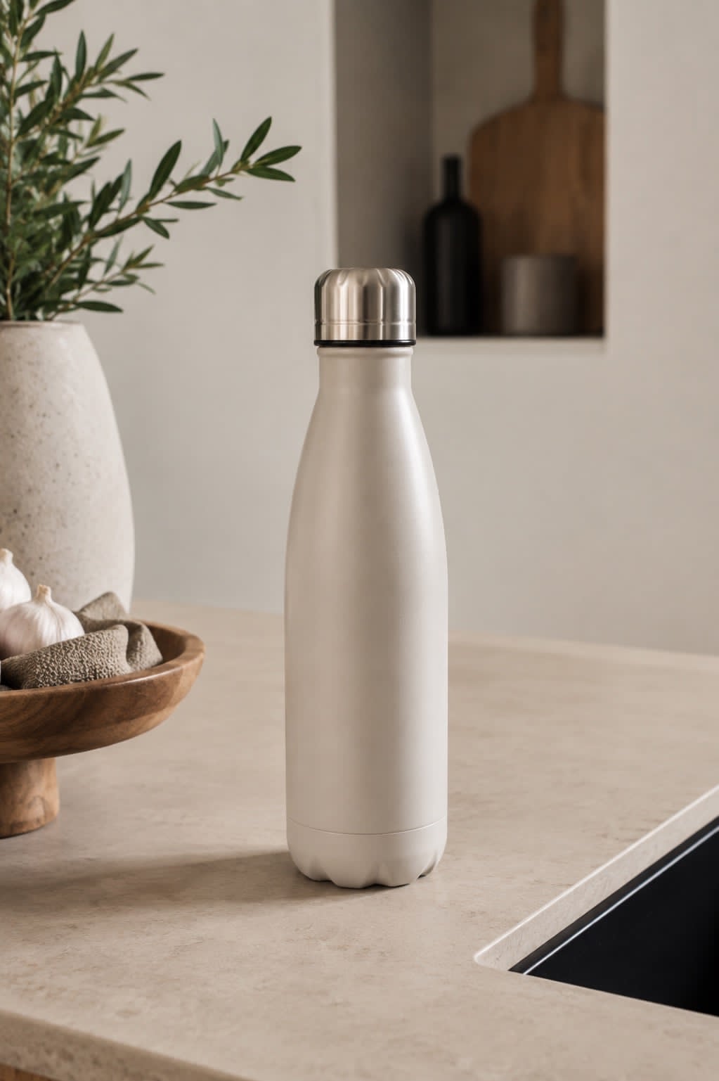 Termoflaske 500 ml – varm grå