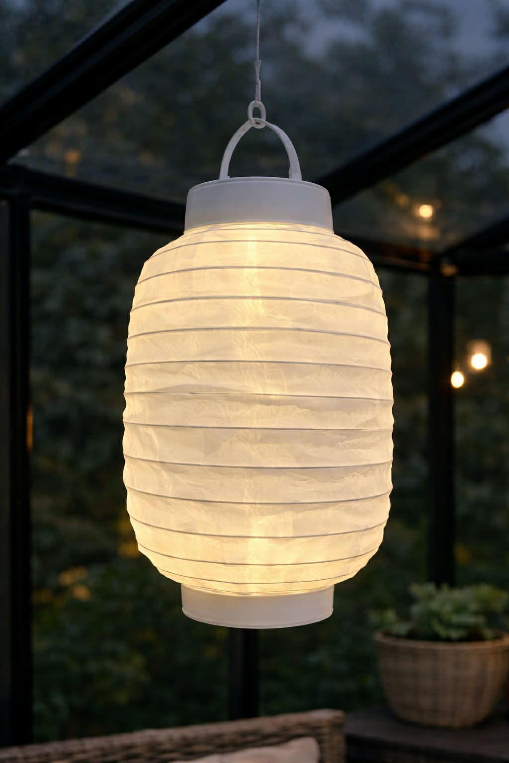 Lampe med solceller – White