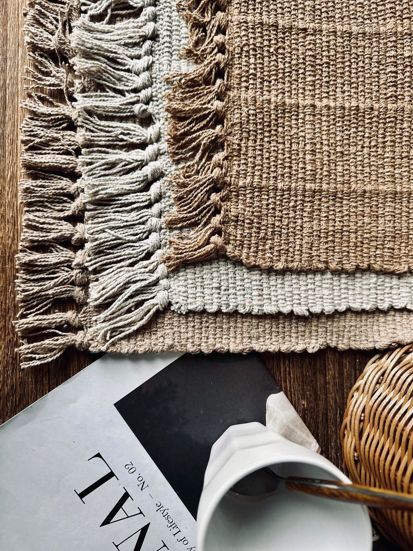 Dekkeserviett Beige - Recycling Cotton