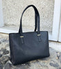 Arbeidstaske / shopper - Black leather