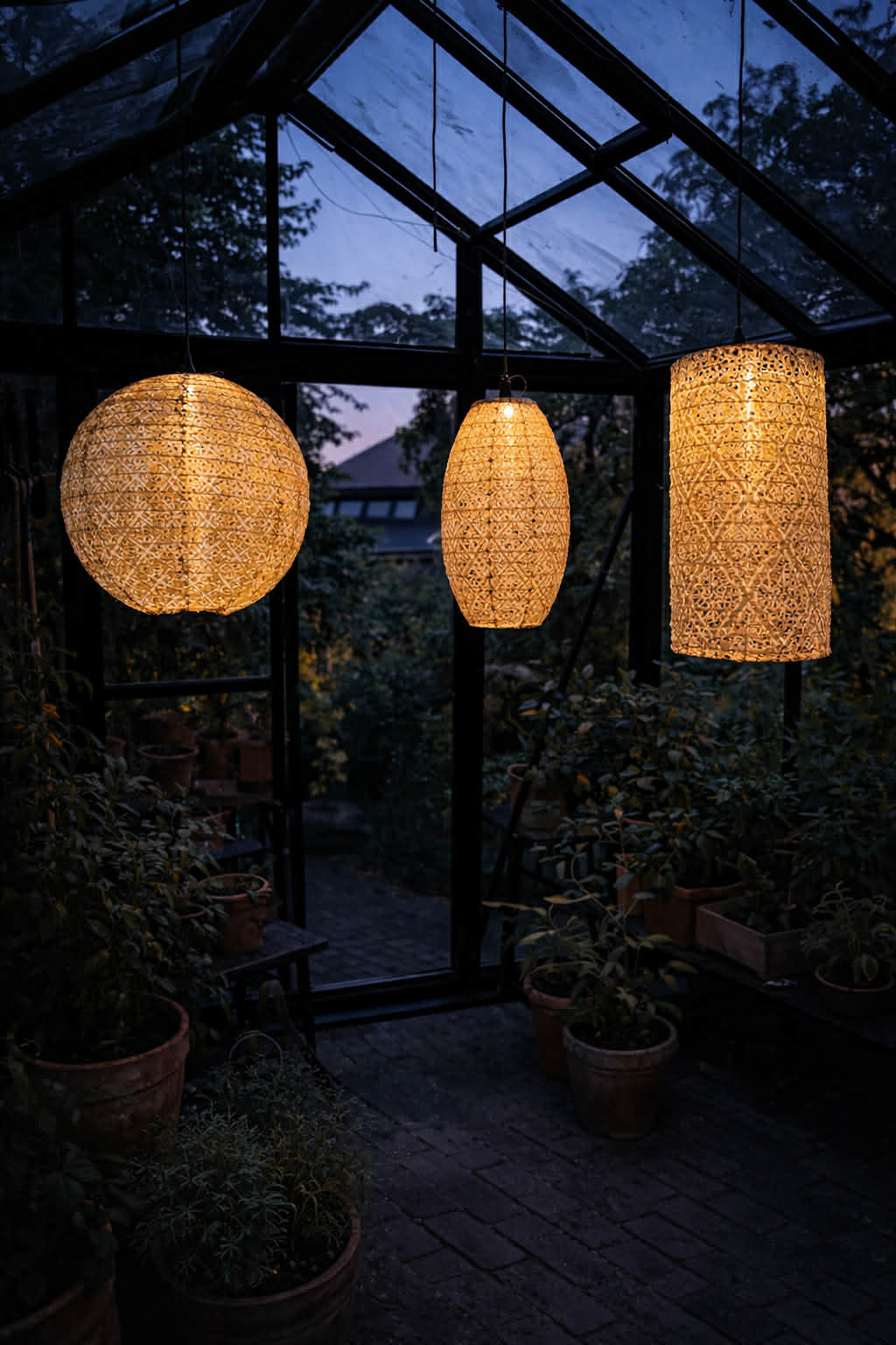 Sylinderlampe med solceller - SUMMER GOLD