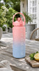 Drikkeflaske 2000 ml - Rosa / Blå