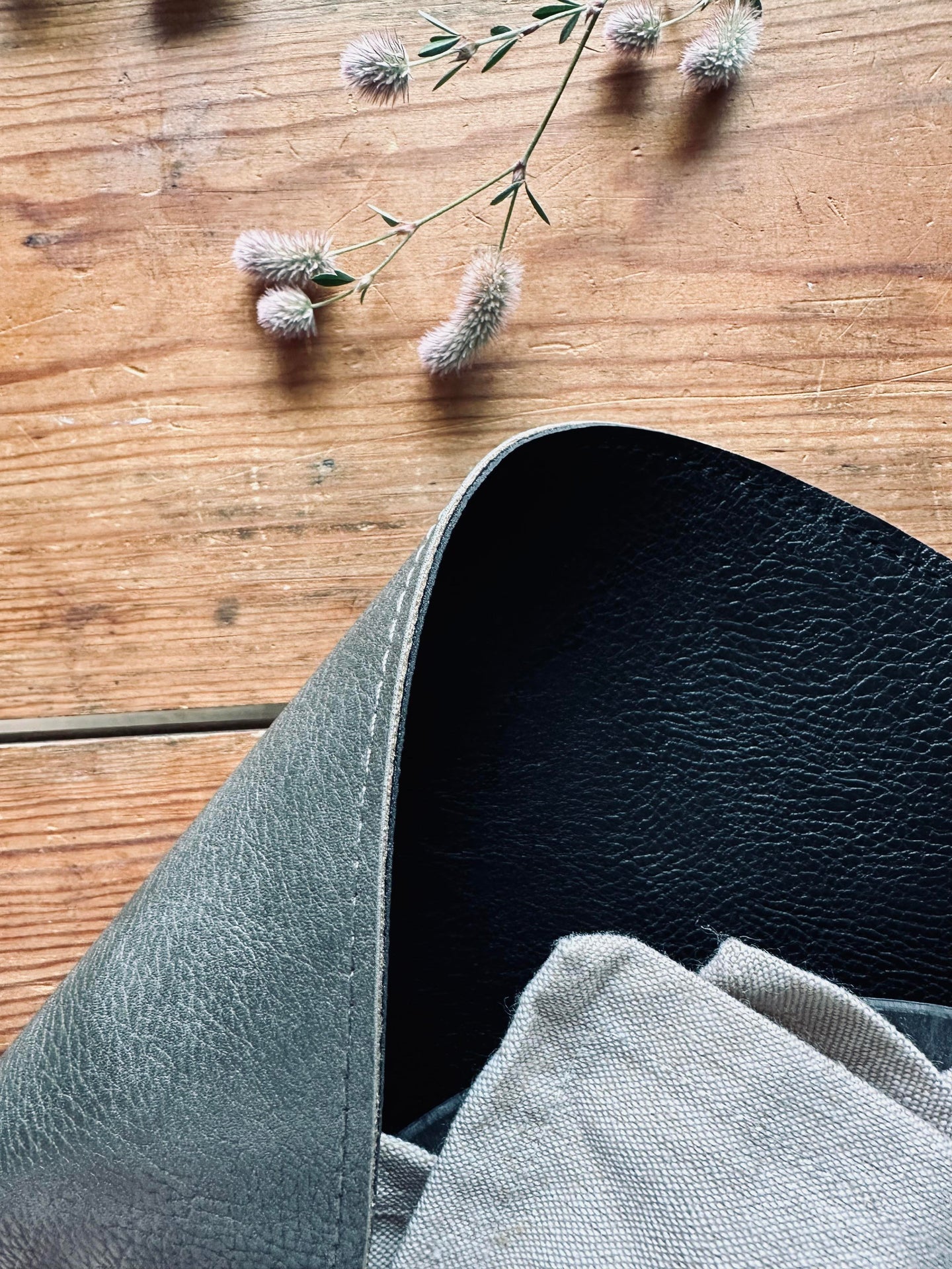 Dekkeserviett Grå / Svart – Vendbar