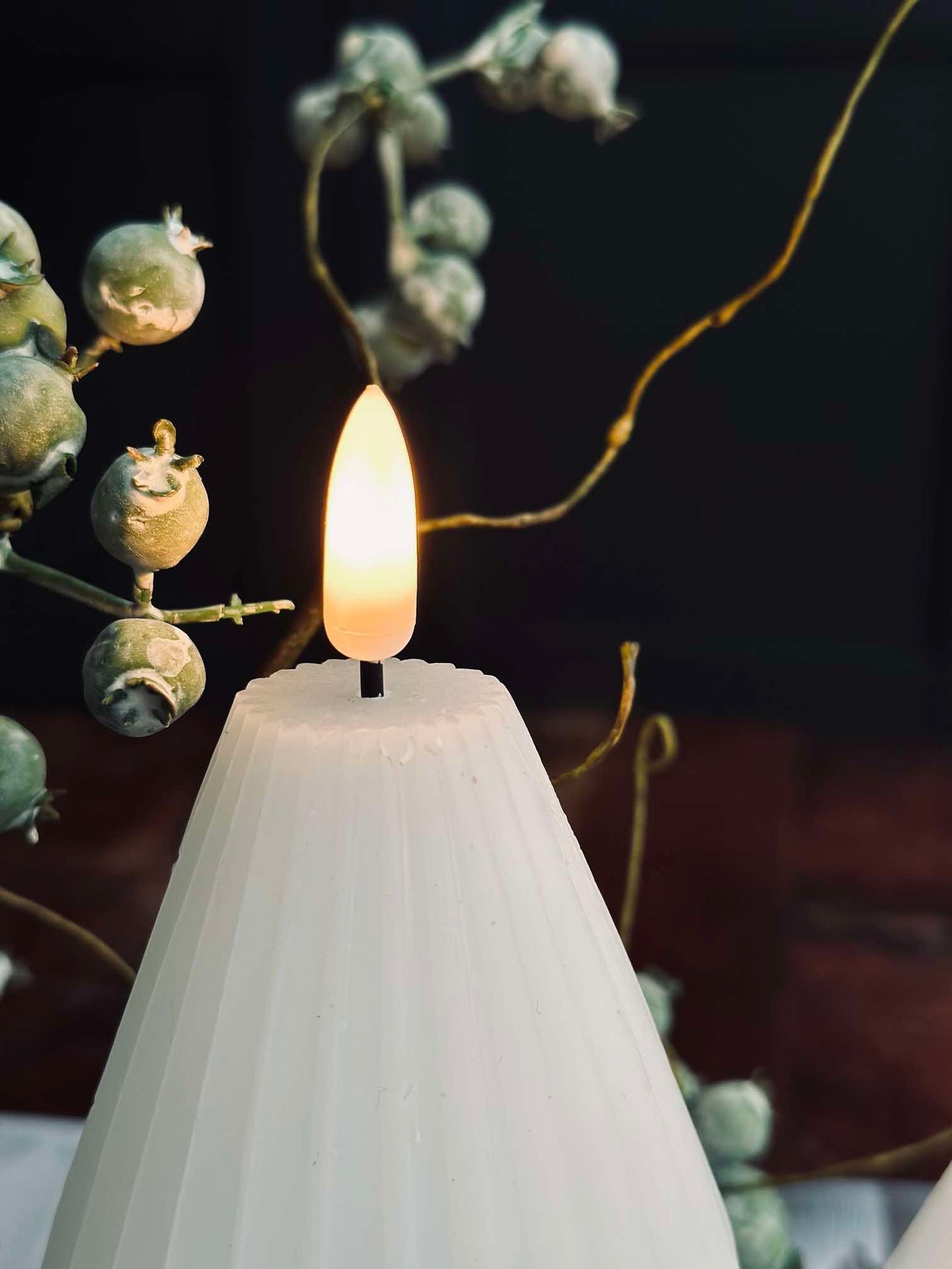 LED Blokklys / Riller – 2 stk Hvit