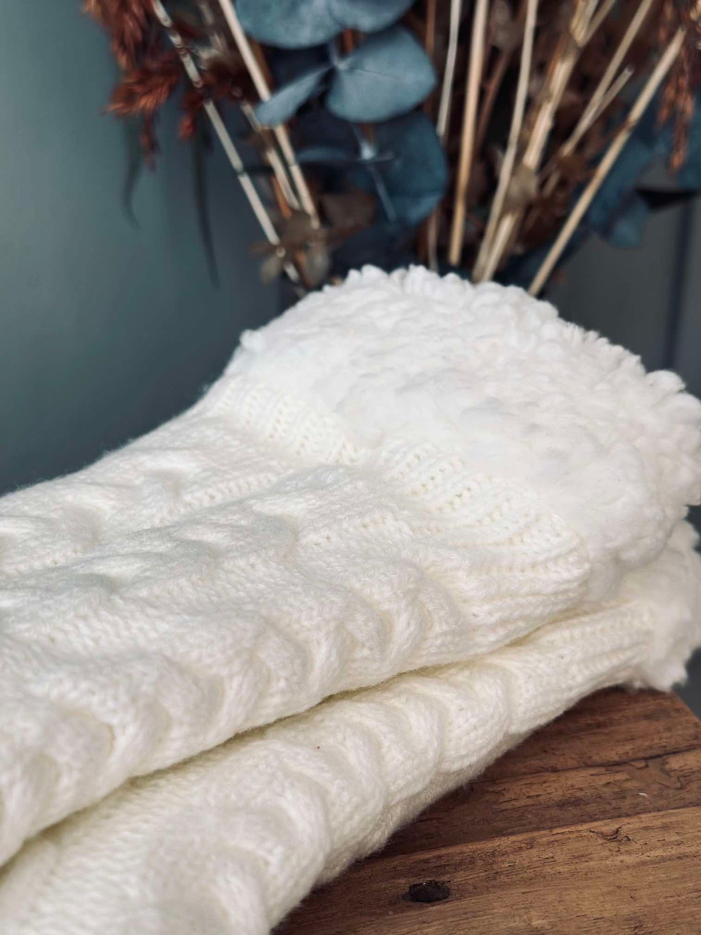 Sokker Fleece off-white