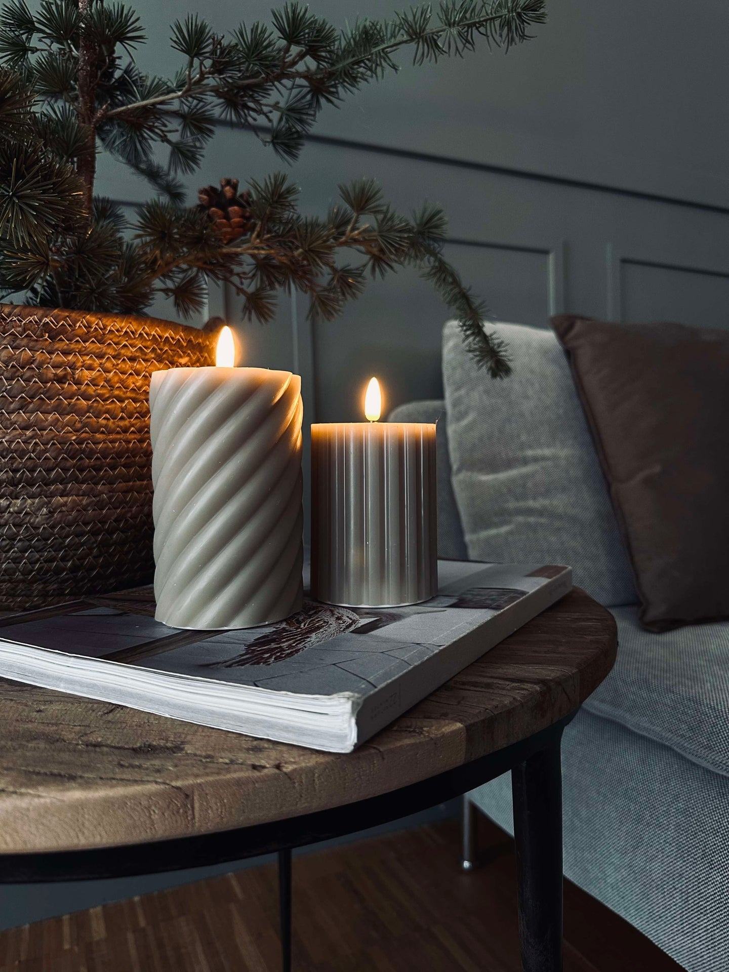 LED Kubelys / Design – 2 stk Sand