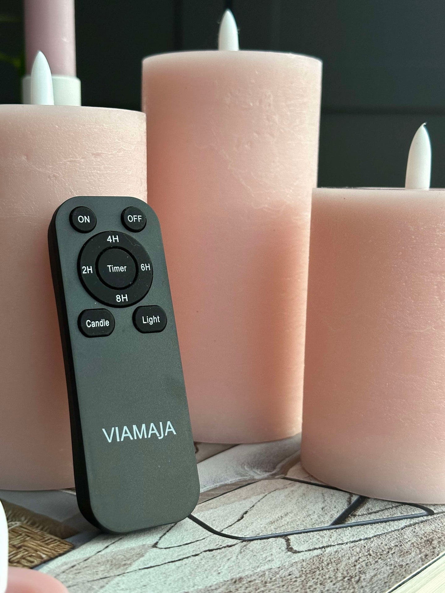 LED-lys pakke med 9 LED-lys - Rosa