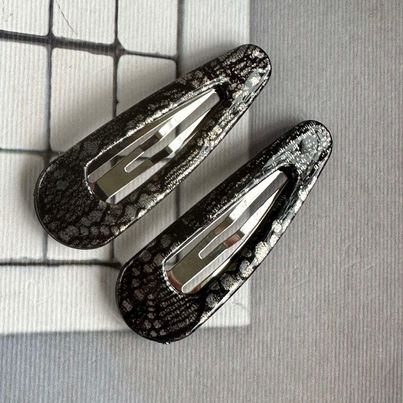 Hårspenner Silver Snake - 2 stk.