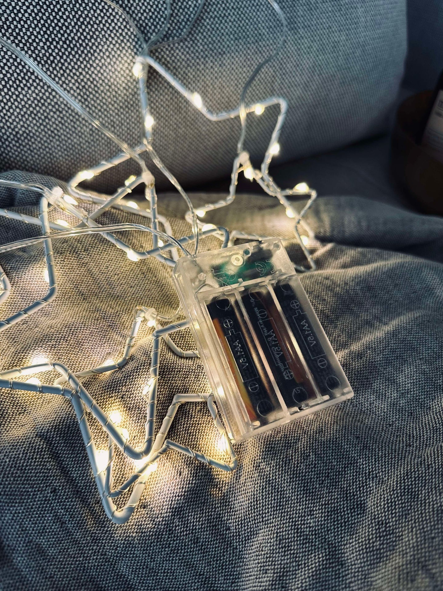 LED-lyskjede med stjerner