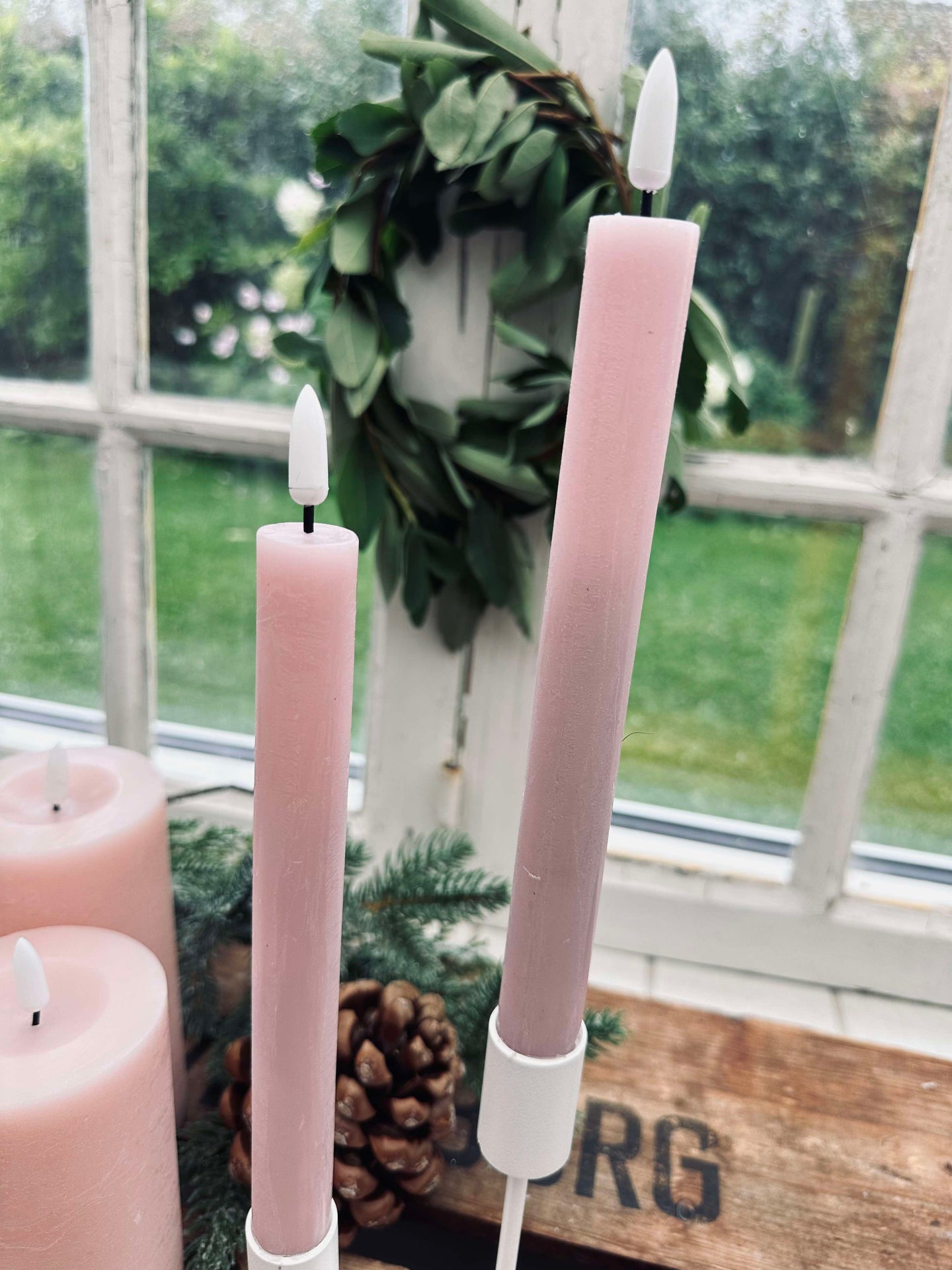 LED-lys pakke med 9 LED-lys - Rosa