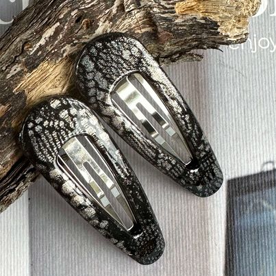 Hårspenner Silver Snake - 2 stk.