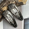 Hårspenner Silver Snake - 2 stk.