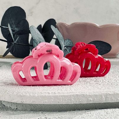 Hårklemmer Pink / Rosa mini - 2 stk