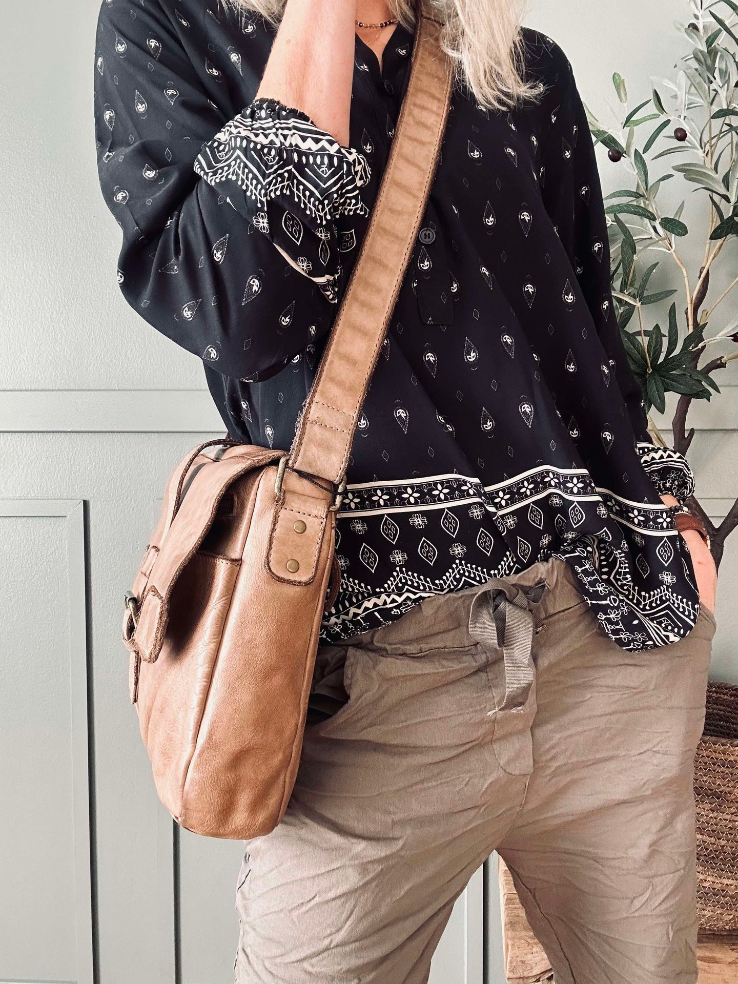 Arbeidsveske - Raw Taupe