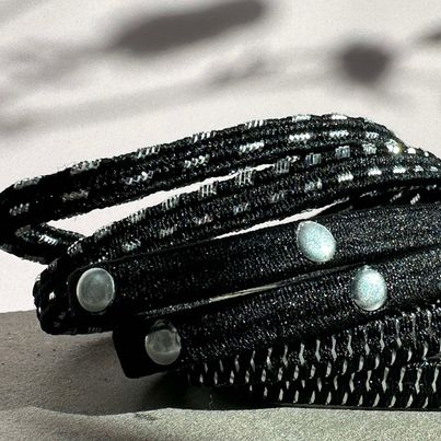 Hårelastikker Black / Silver - 3 mix