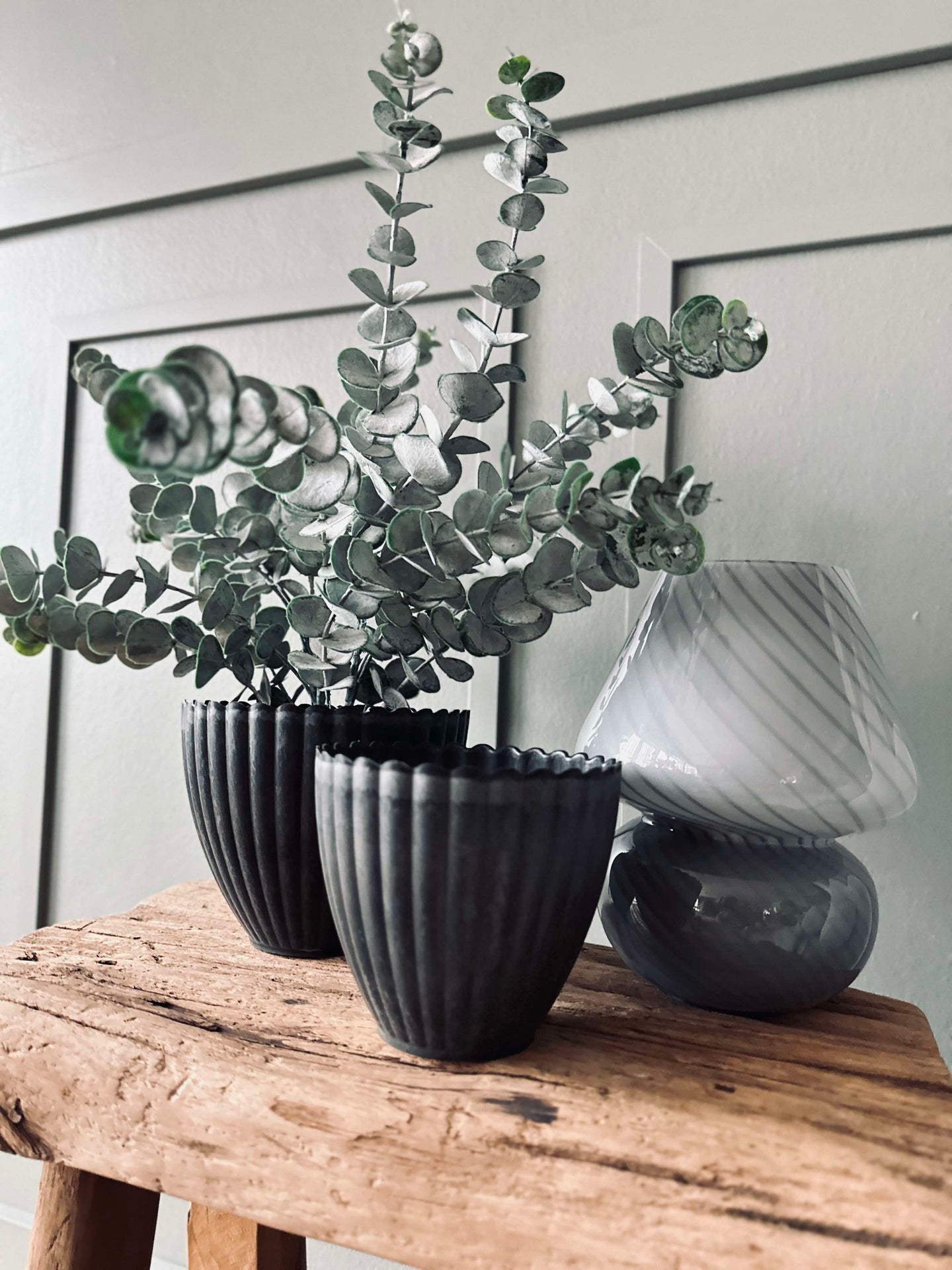 Potte i betong-look - Liten Grå