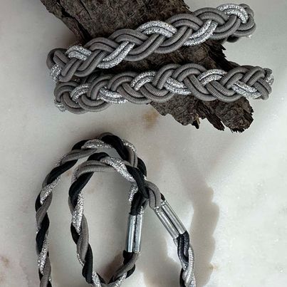 Hårstrikker Sally Grey / Silver