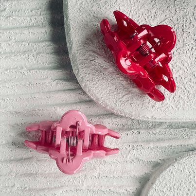 Hårklemmer Pink / Rosa mini - 2 stk