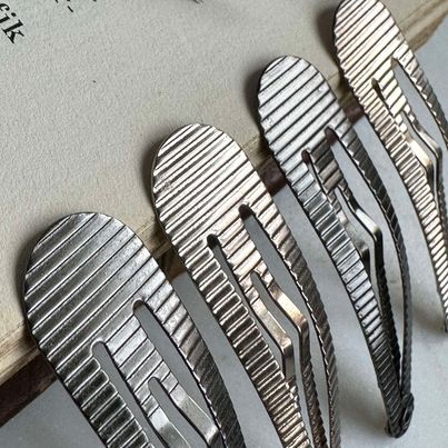 Hårspenner Silver Shine - 4 stk
